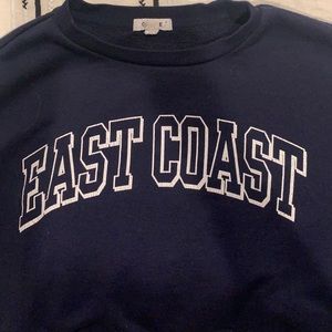 East Coast Cropped Sweatshirt